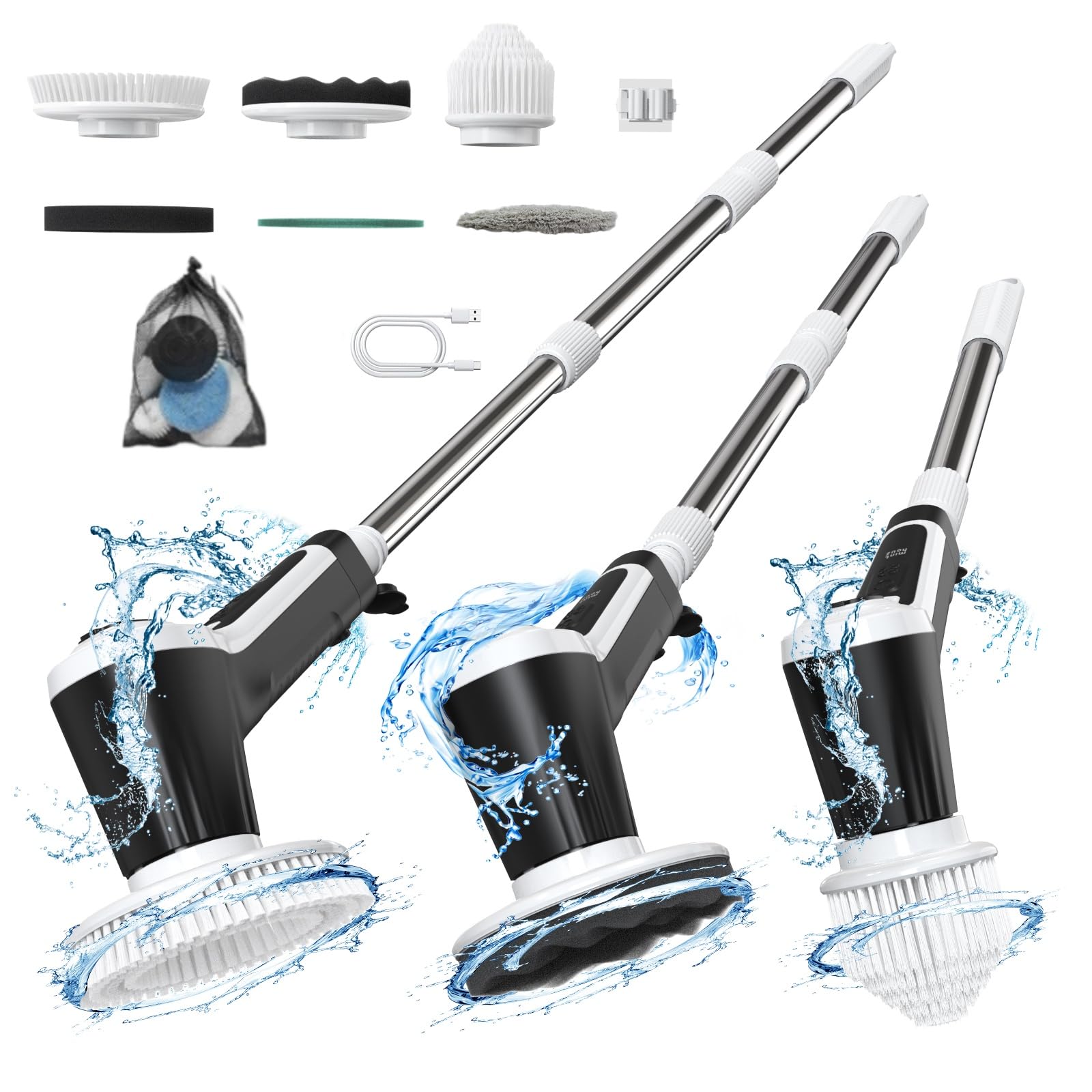 Electric Spin Scrubber – Powerful Cordless Cleaning Brush
